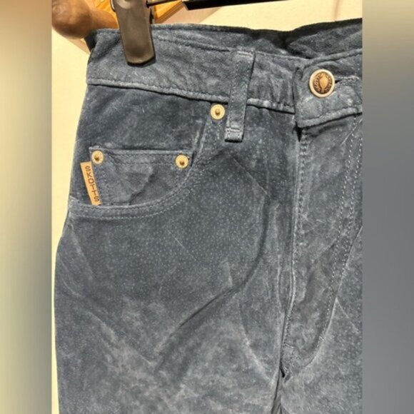 VINTAGE WOMANS SKOTTS SUEDE LEATHER PANTS - Picture 2 of 7
